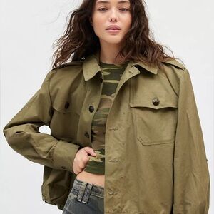 Urban Outfitters ~Urban Renewal  🤠 Vintage Star Button Surplus Jacket